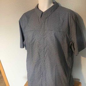 REI Co-op gray pattern short sleeve shirt XL